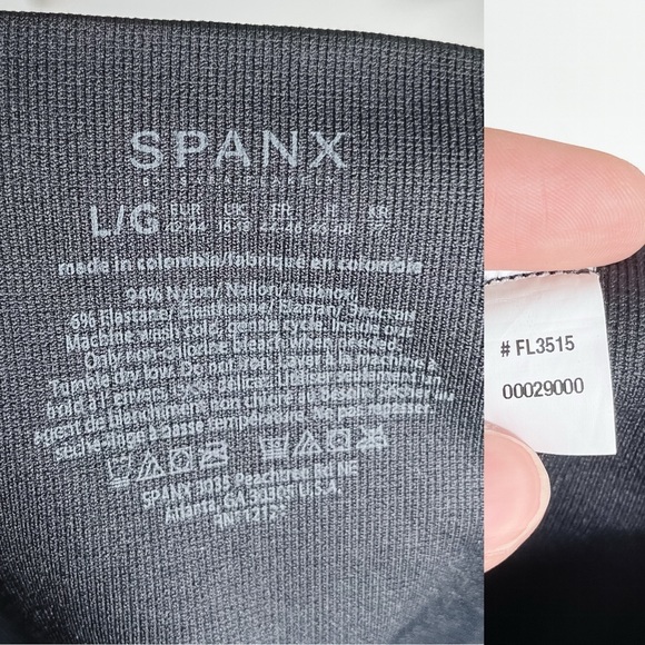 Spanx Look At Me Now Seamless Leggings Black Camo Women’s Large - Picture 10 of 12